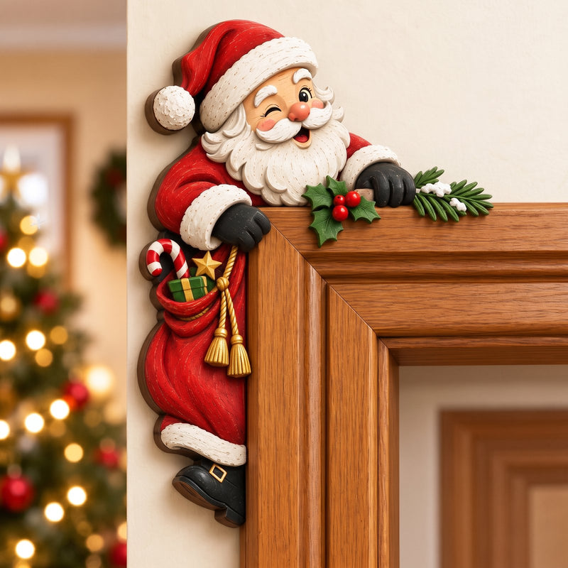 Decoración Navideña para Esquina de Puerta – 8 Personajes
