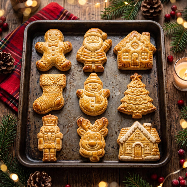 Moldes para Mini Tartas Navideñas – 9 Diseños