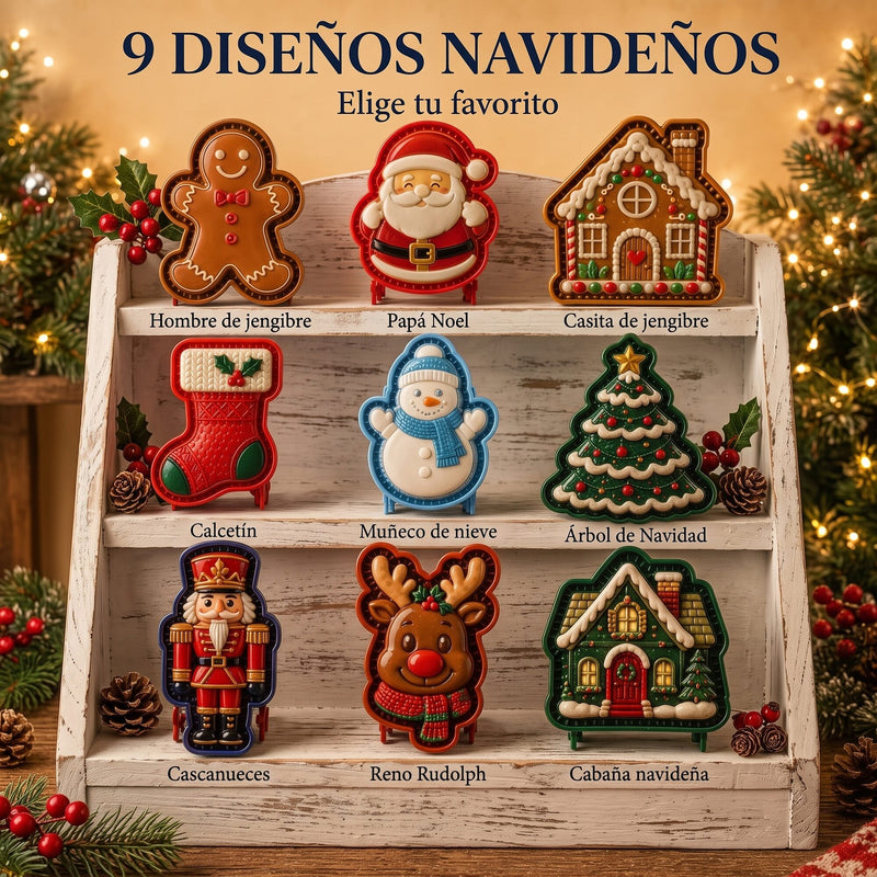 Moldes para Mini Tartas Navideñas – 9 Diseños