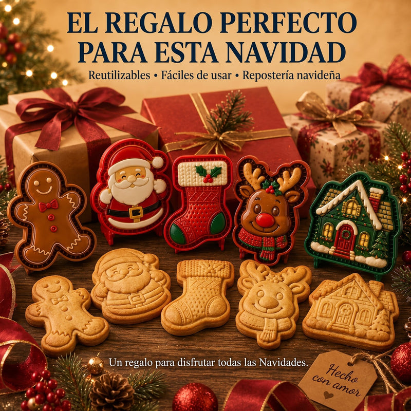 Moldes para Mini Tartas Navideñas – 9 Diseños