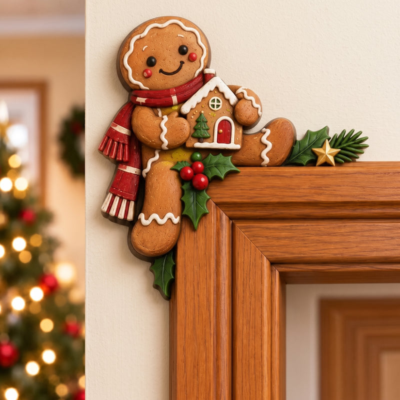 Decoración Navideña para Esquina de Puerta – 8 Personajes