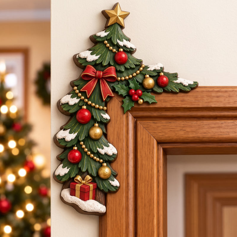 Decoración Navideña para Esquina de Puerta – 8 Personajes