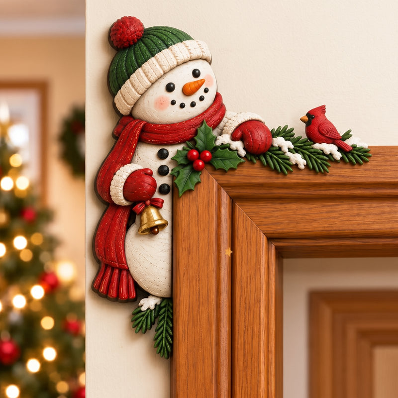 Decoración Navideña para Esquina de Puerta – 8 Personajes