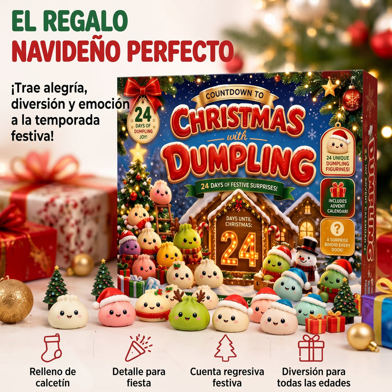 Calendario de Adviento con Figuritas Squishy Navideñas