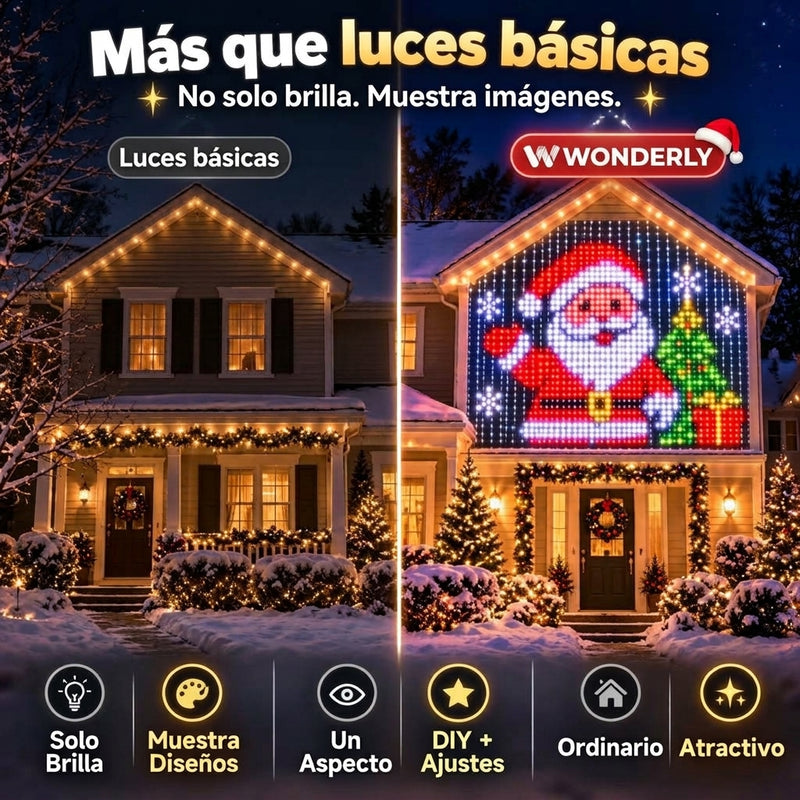 Cortina de Luces LED Programable con App 2.4M ➡️2.4M⬆️